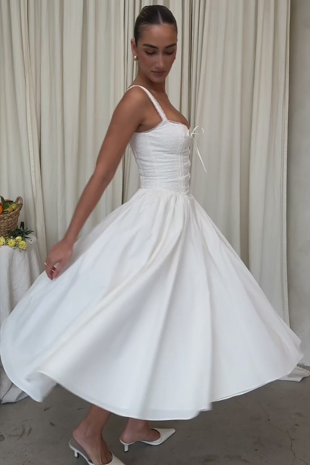 Mila Midi Dress - Ivory - Image 4