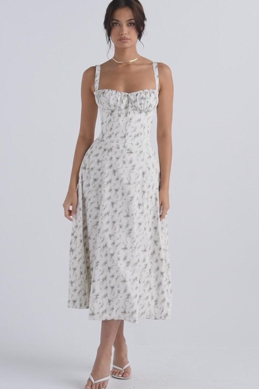 Tiana Midi Dress - Garden Print - Image 2