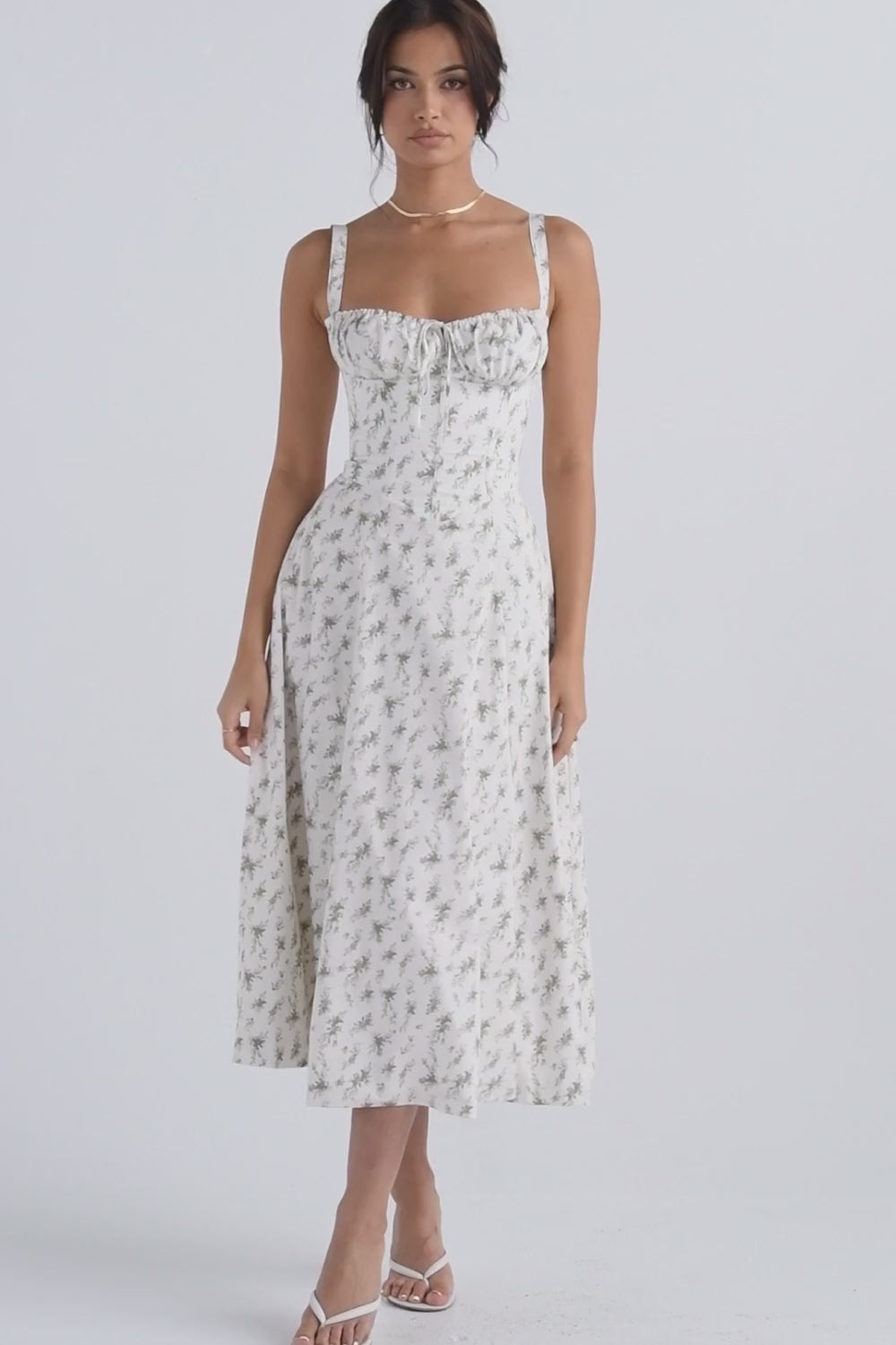 Tiana Midi Dress - Garden Print - Image 2