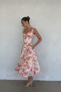 Rosalia Midi Sundress - Pink Peony - Image 8
