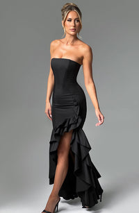 Angelina Maxi Dress - Black - Image 10