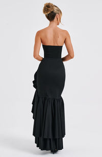 Angelina Maxi Dress - Black - Image 9