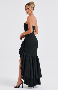 Angelina Maxi Dress - Black - Image 6