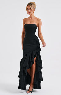 Angelina Maxi Dress - Black - Image 4