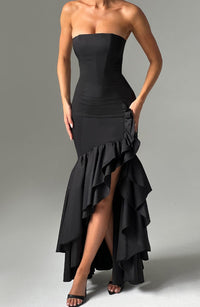 Angelina Maxi Dress - Black - Image 5