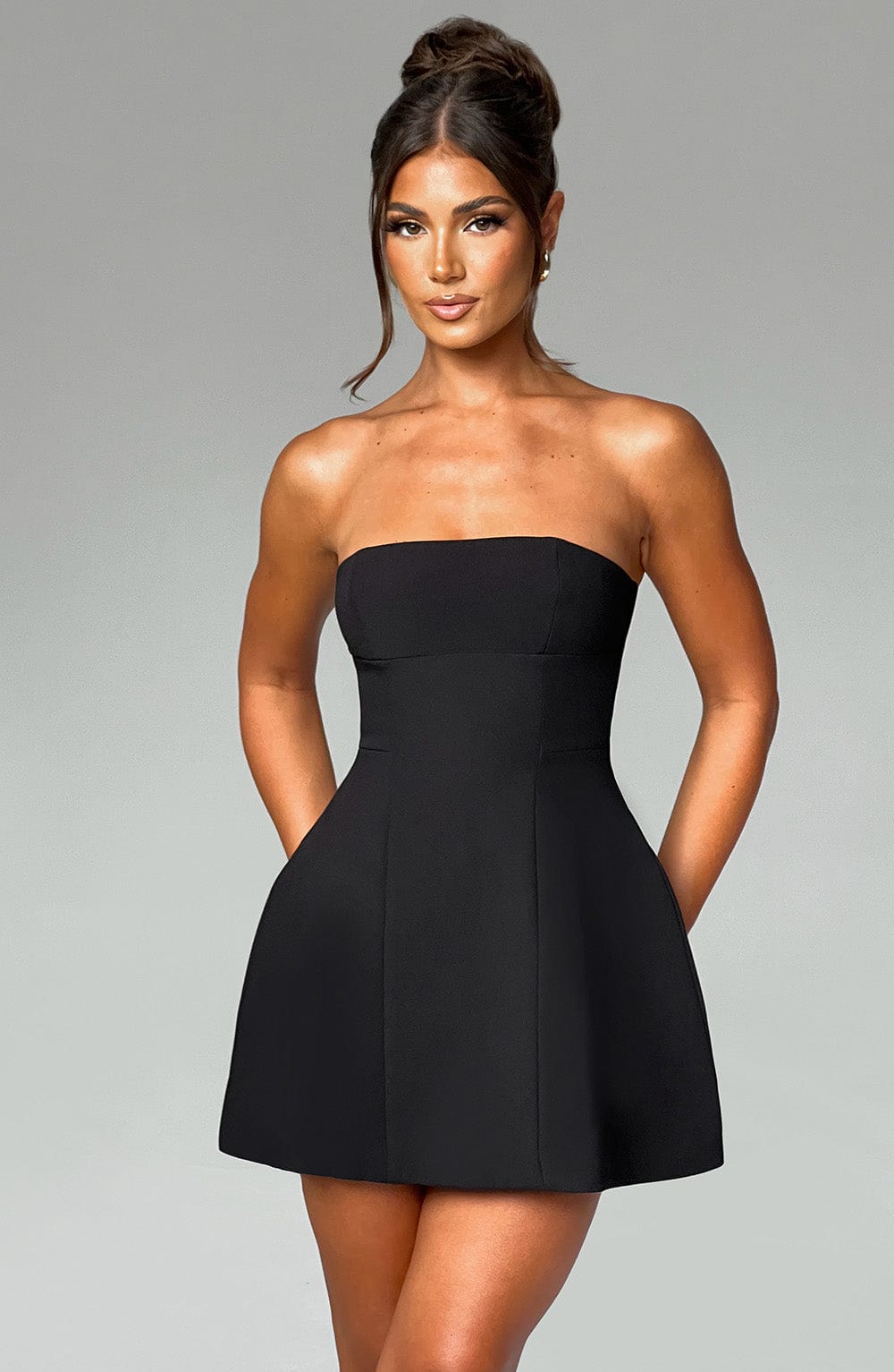 Asha Mini Dress - Black - Image 6