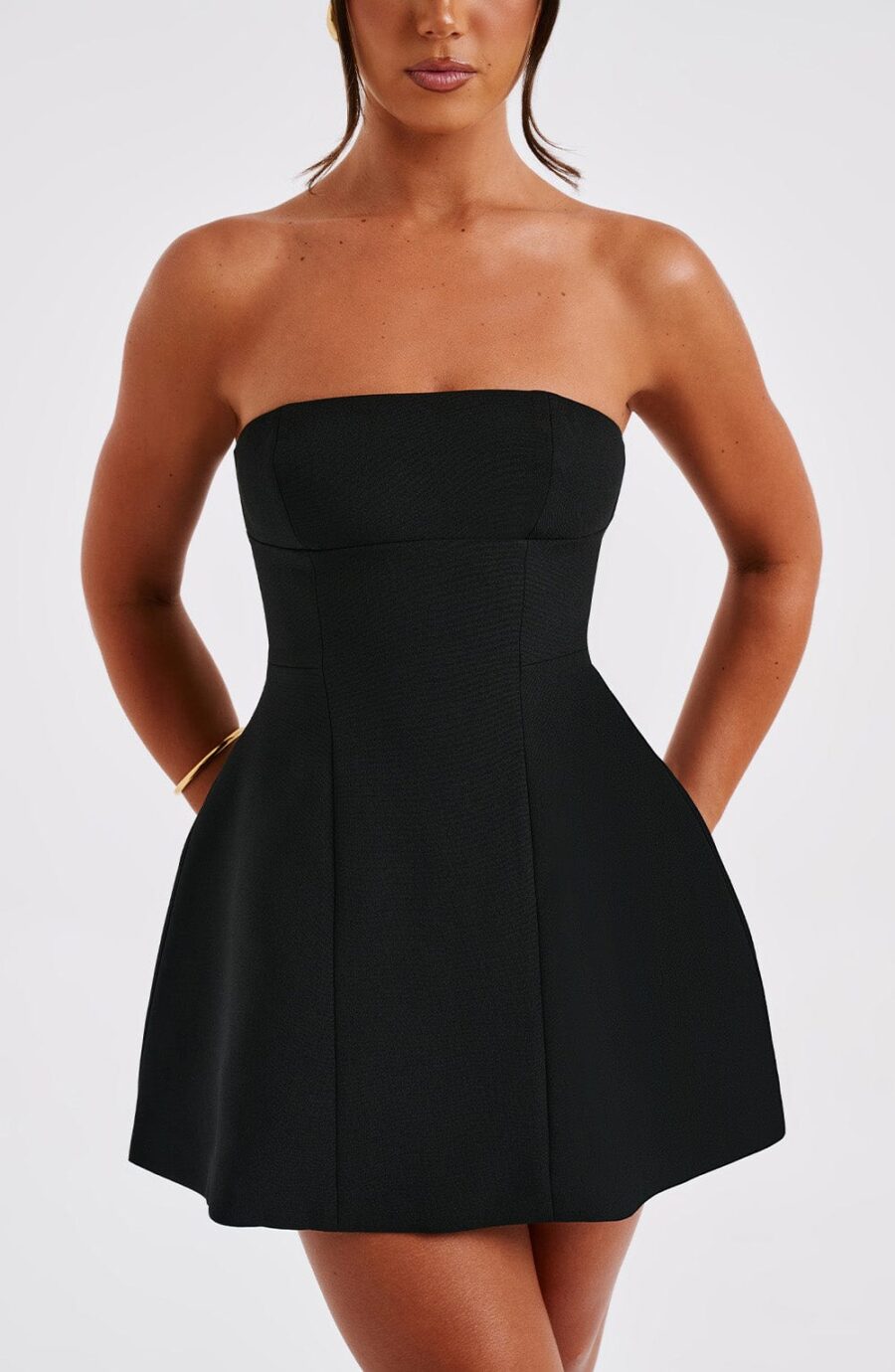 Asha Mini Dress - Black - Image 2