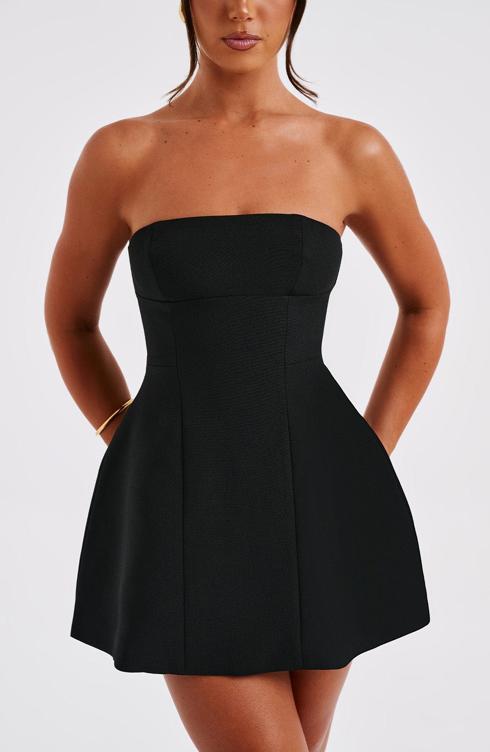 Asha Mini Dress - Black - Image 2
