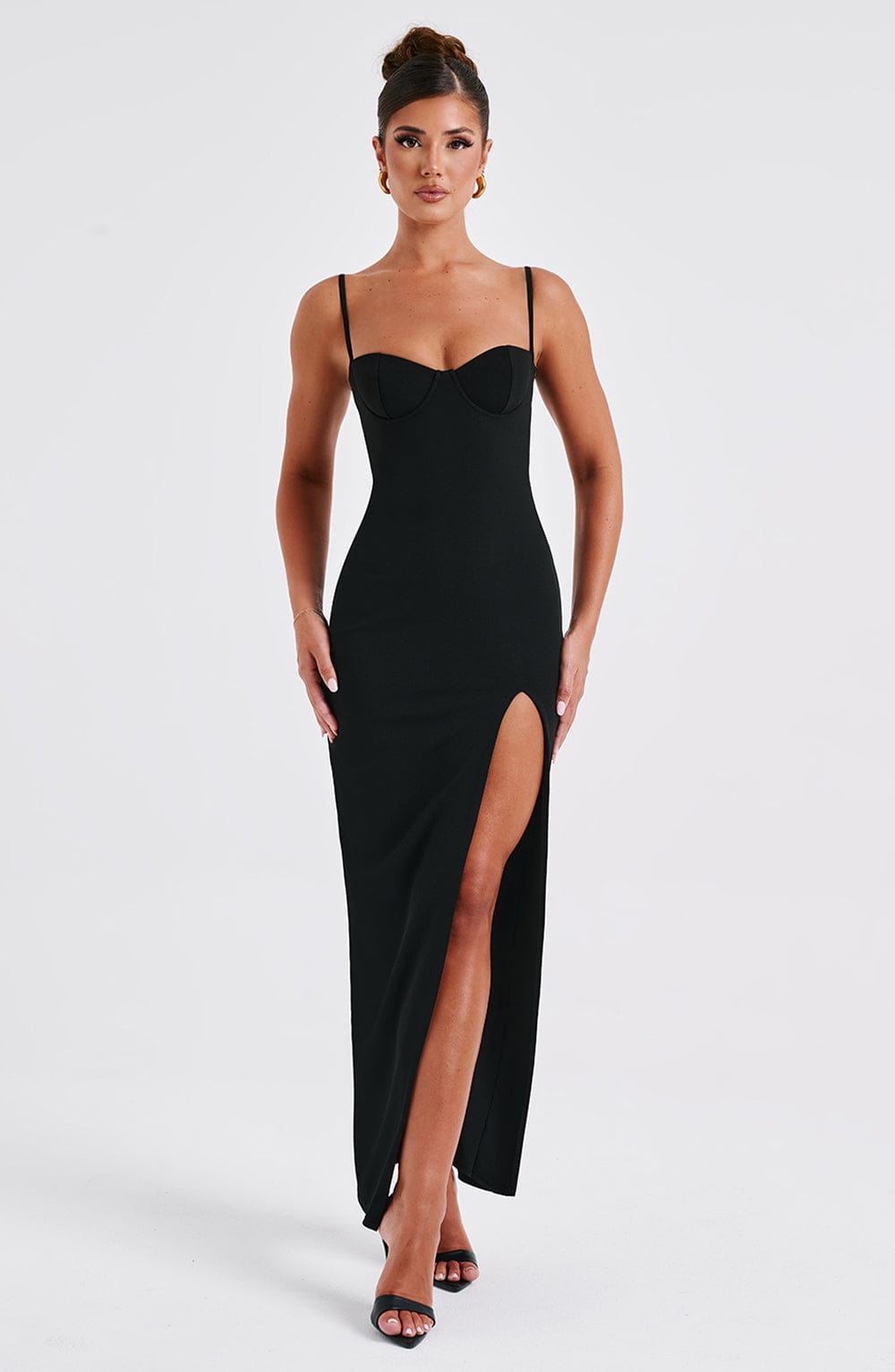 Athena Maxi Dress - Black - Image 4