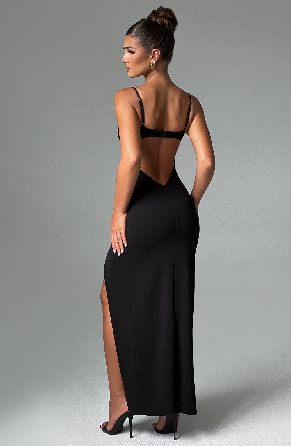 Athena Maxi Dress - Black - Image 3