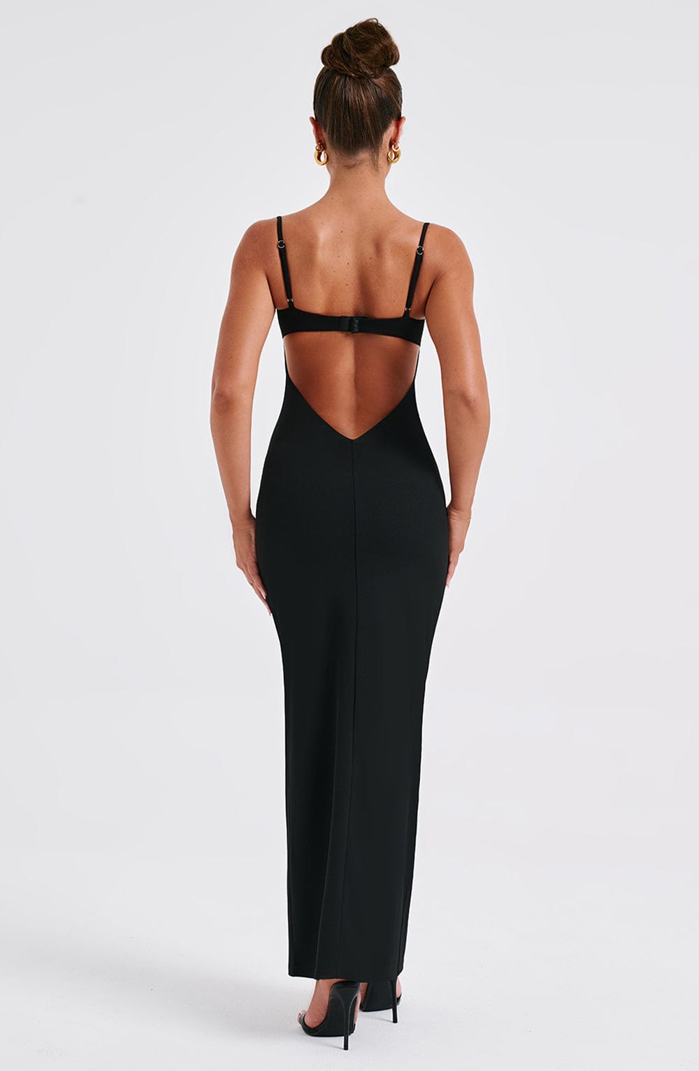 Athena Maxi Dress - Black - Image 7