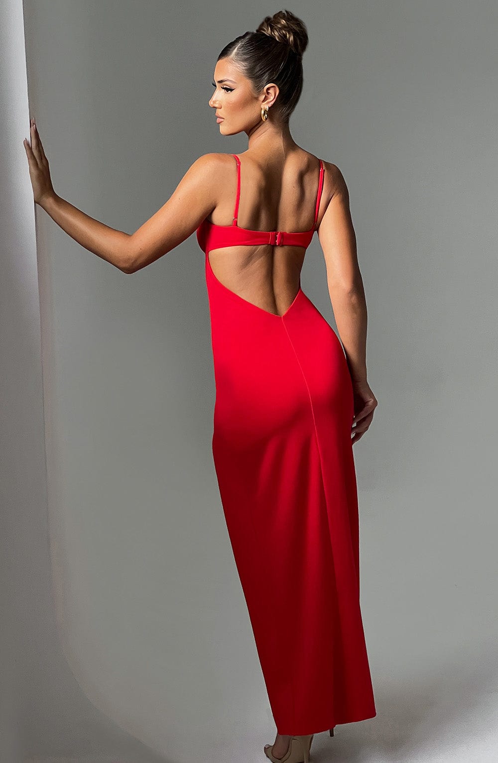 Athena Maxi Dress - Red - Image 7