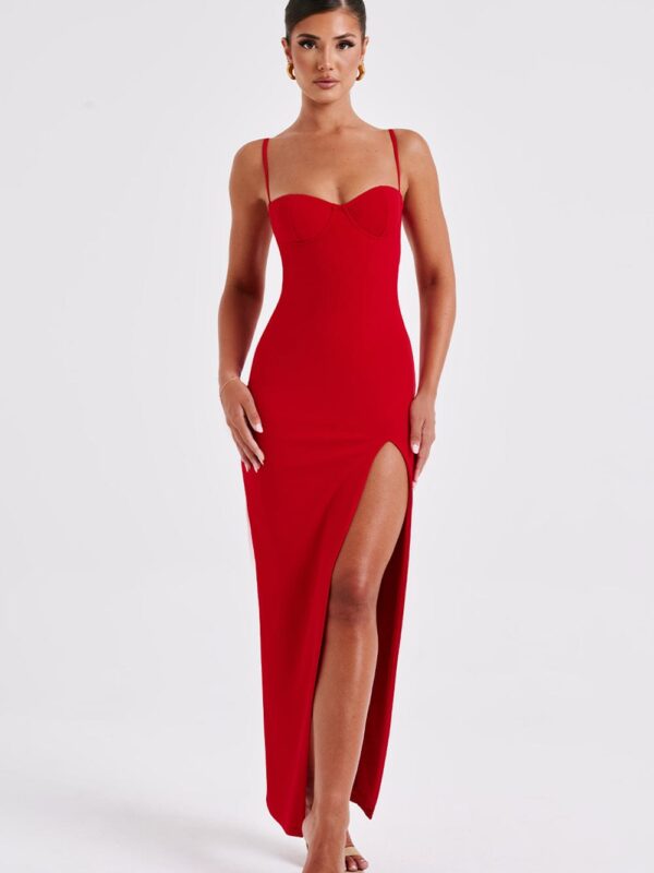 Athena Maxi Dress - Red