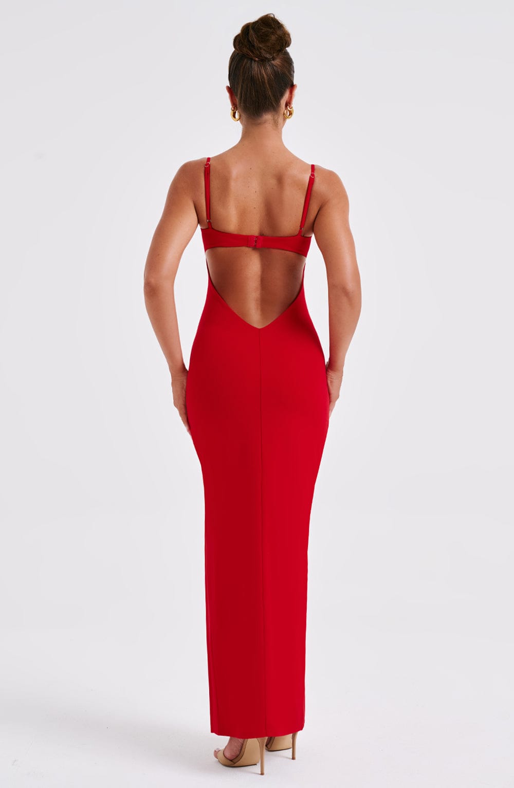 Athena Maxi Dress - Red - Image 3