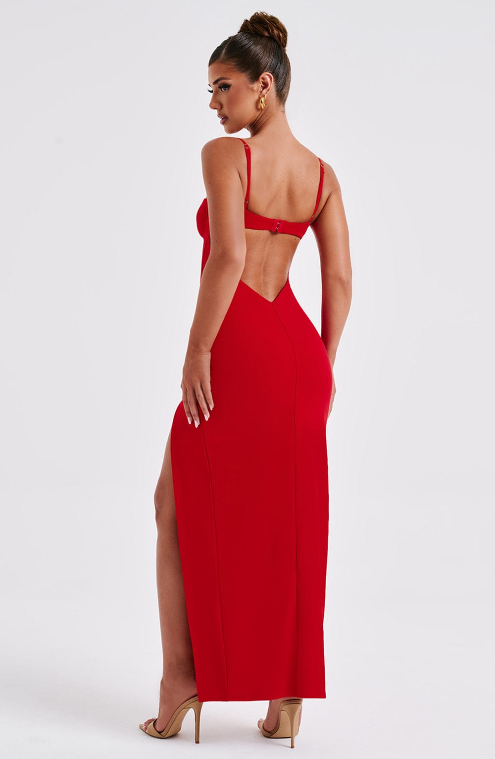 Athena Maxi Dress - Red - Image 4