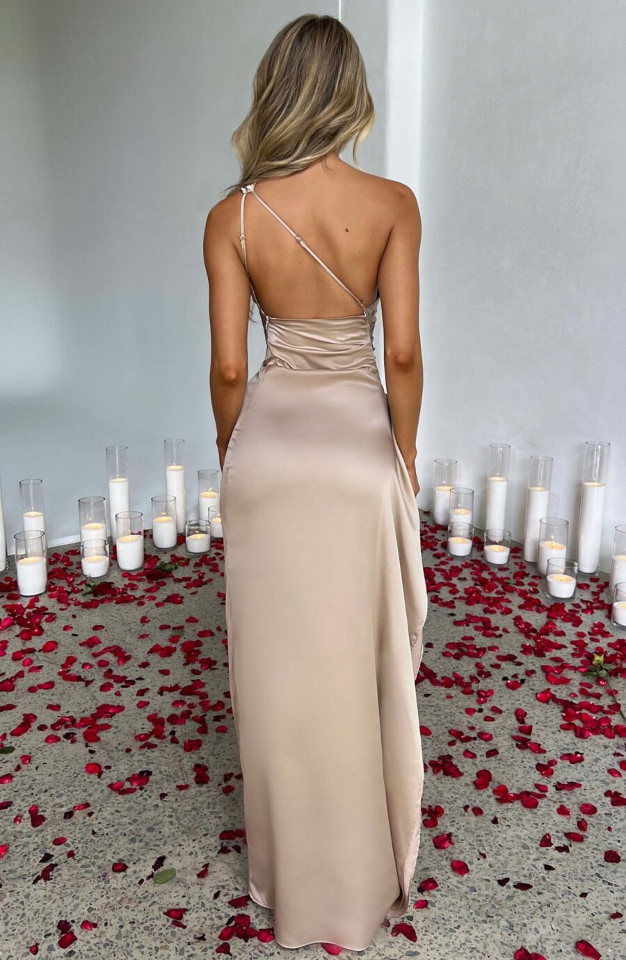 Aurora Maxi Dress - Champagne - Image 3