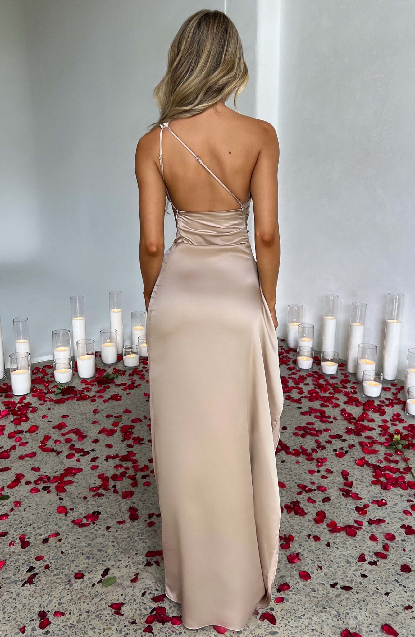 Aurora Maxi Dress - Champagne - Image 3