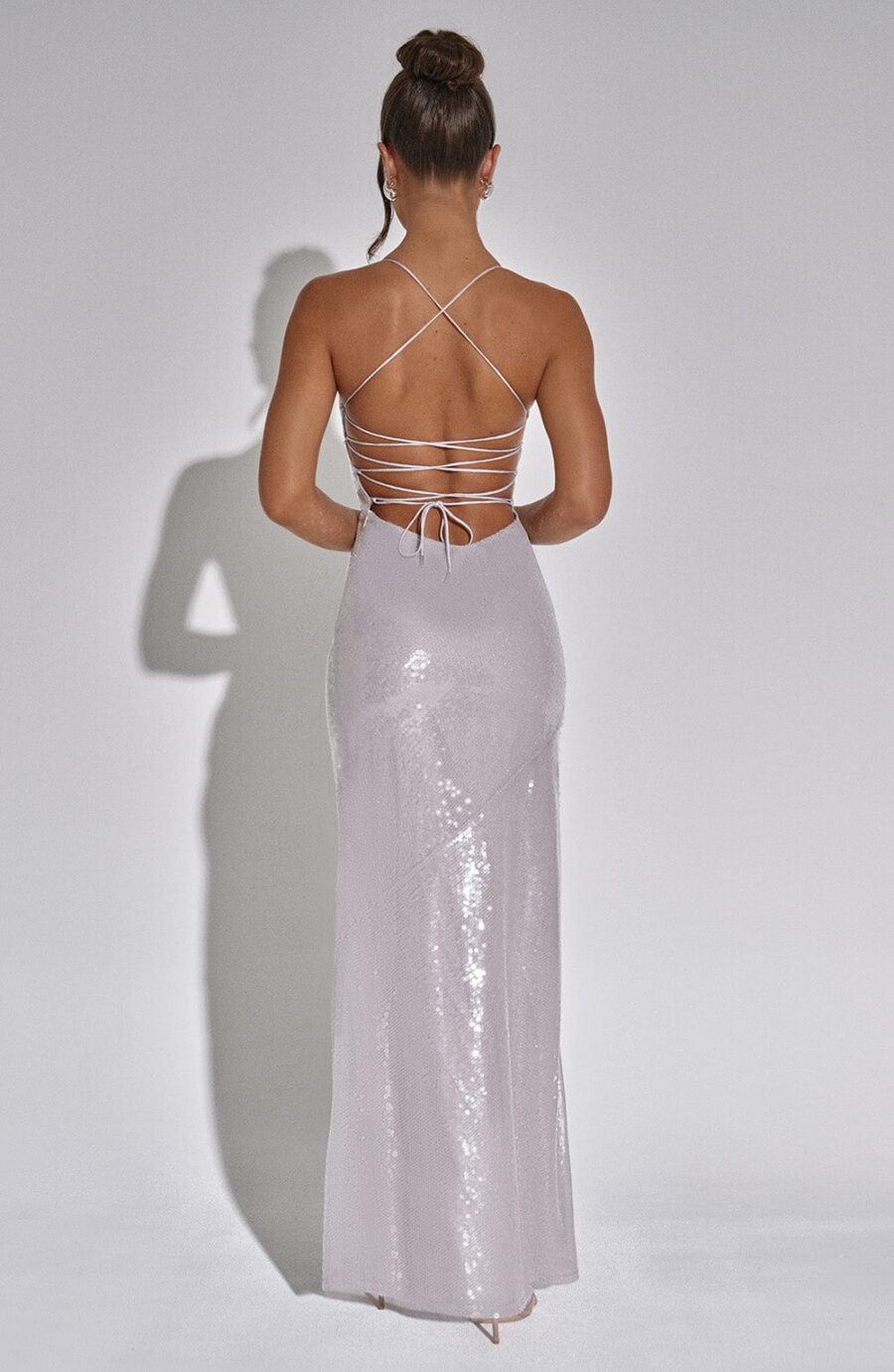 Bells Maxi Dress - Silver - Image 6