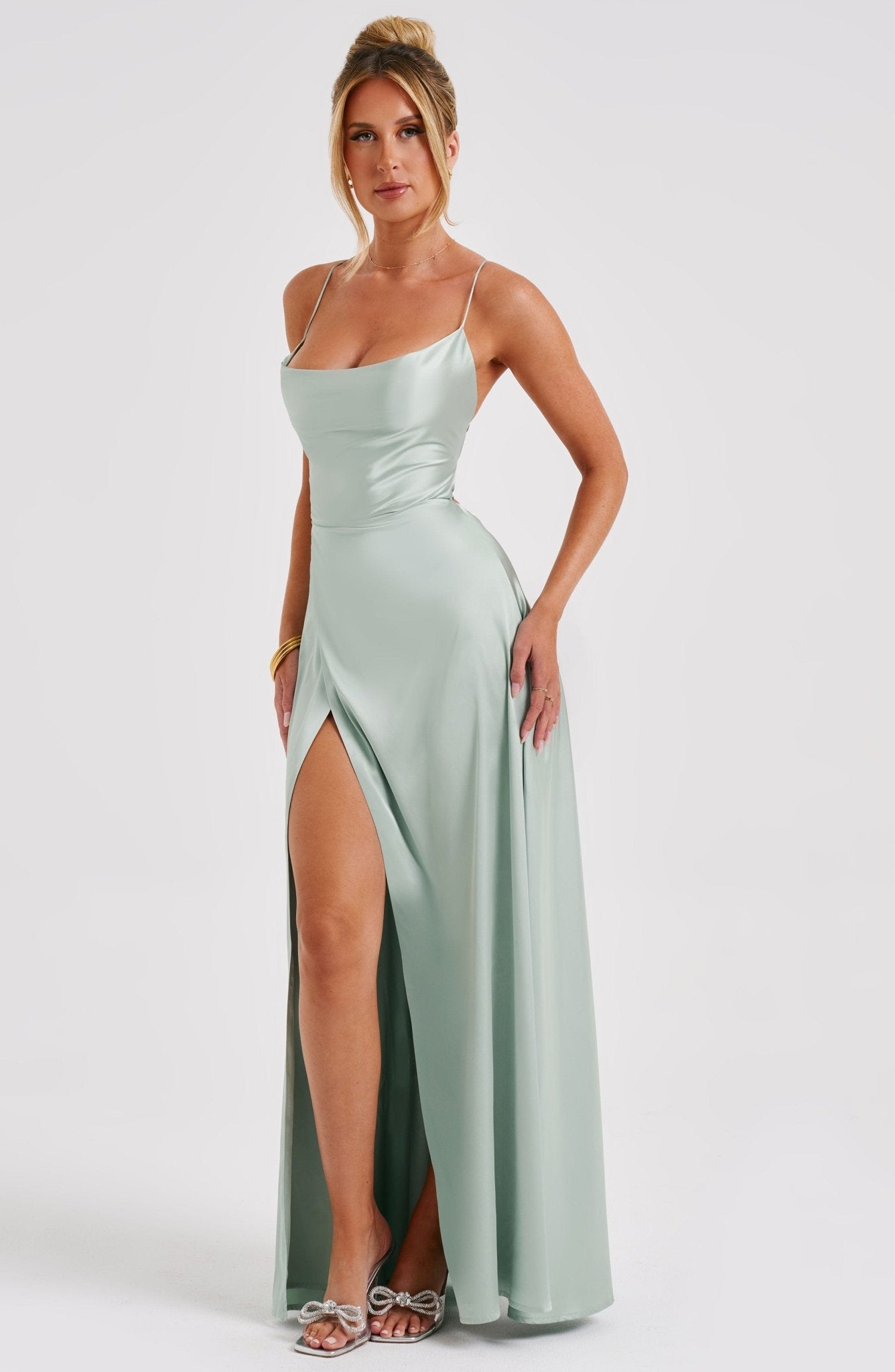 Bethany Maxi Dress - Sage - Image 11