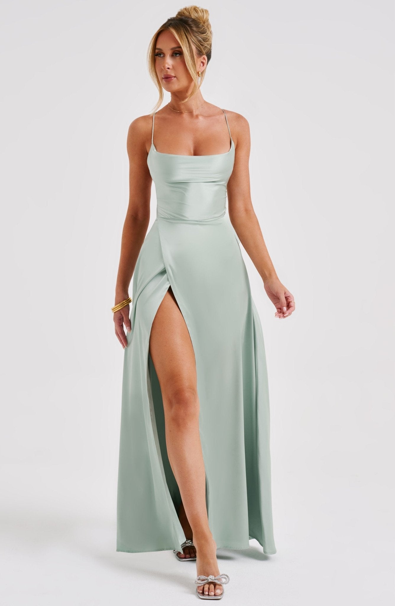 Bethany Maxi Dress - Sage - Image 10