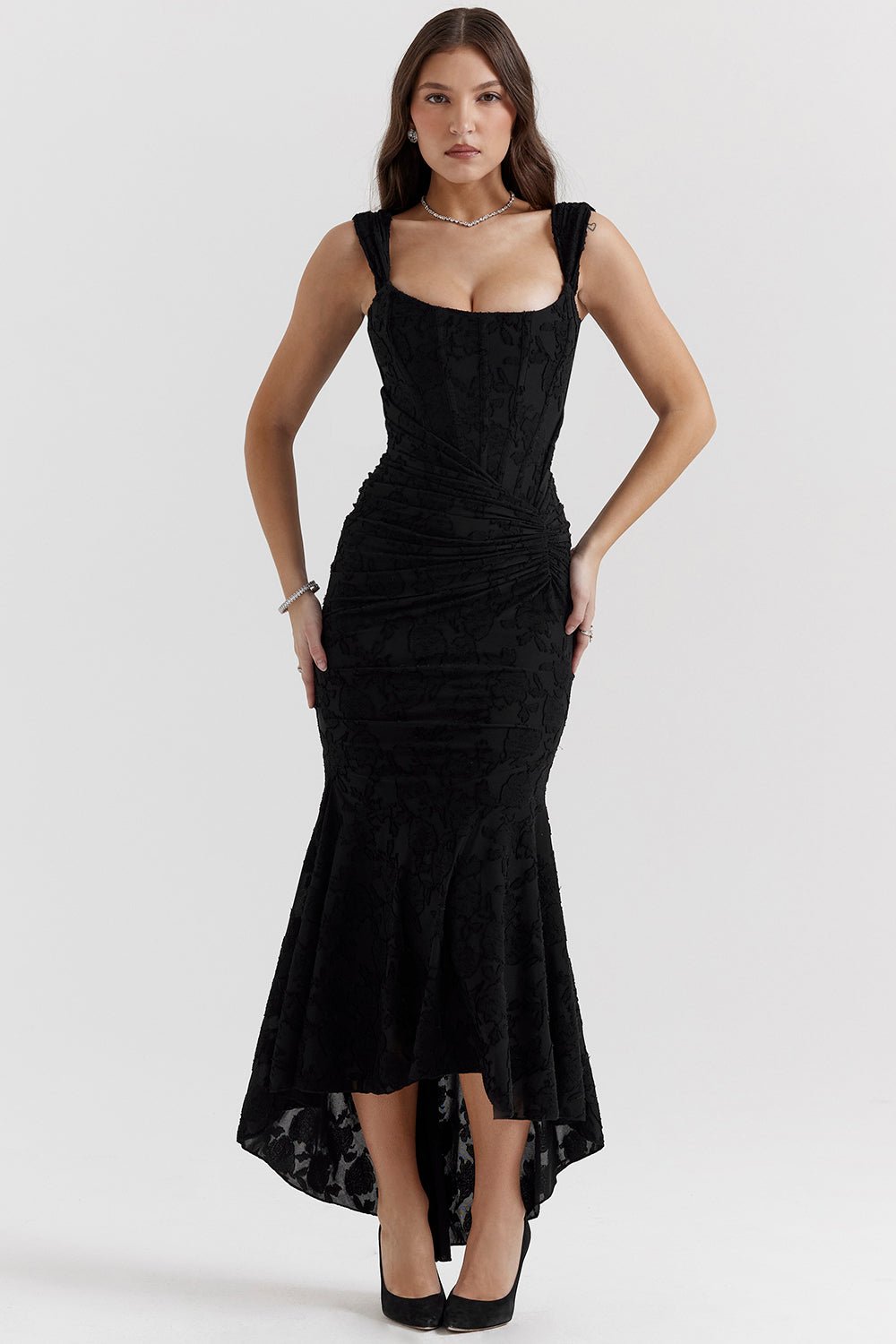 Celine Maxi Dress - Black - Image 3