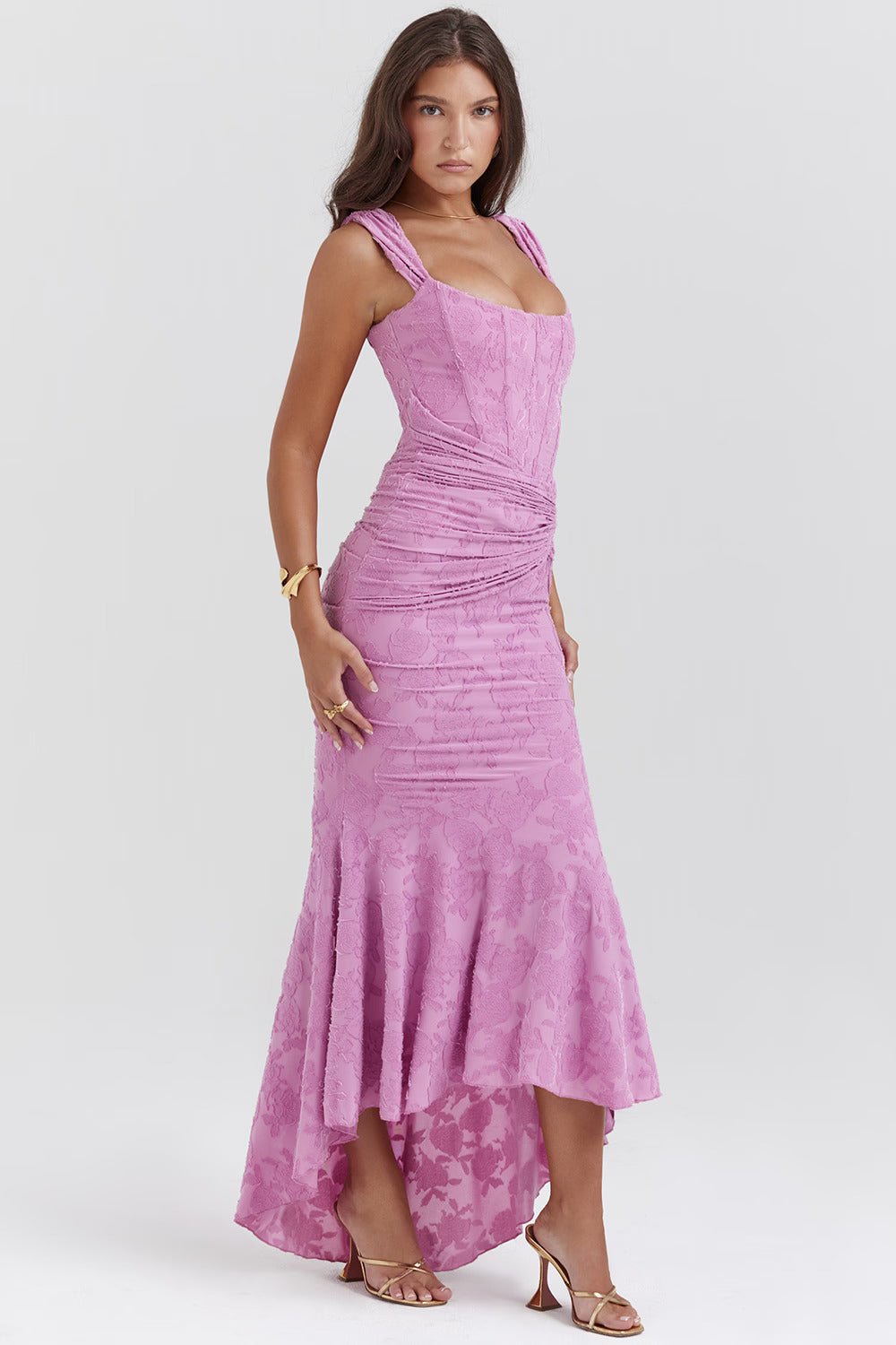 Celine Maxi Dress -Pink - Image 6