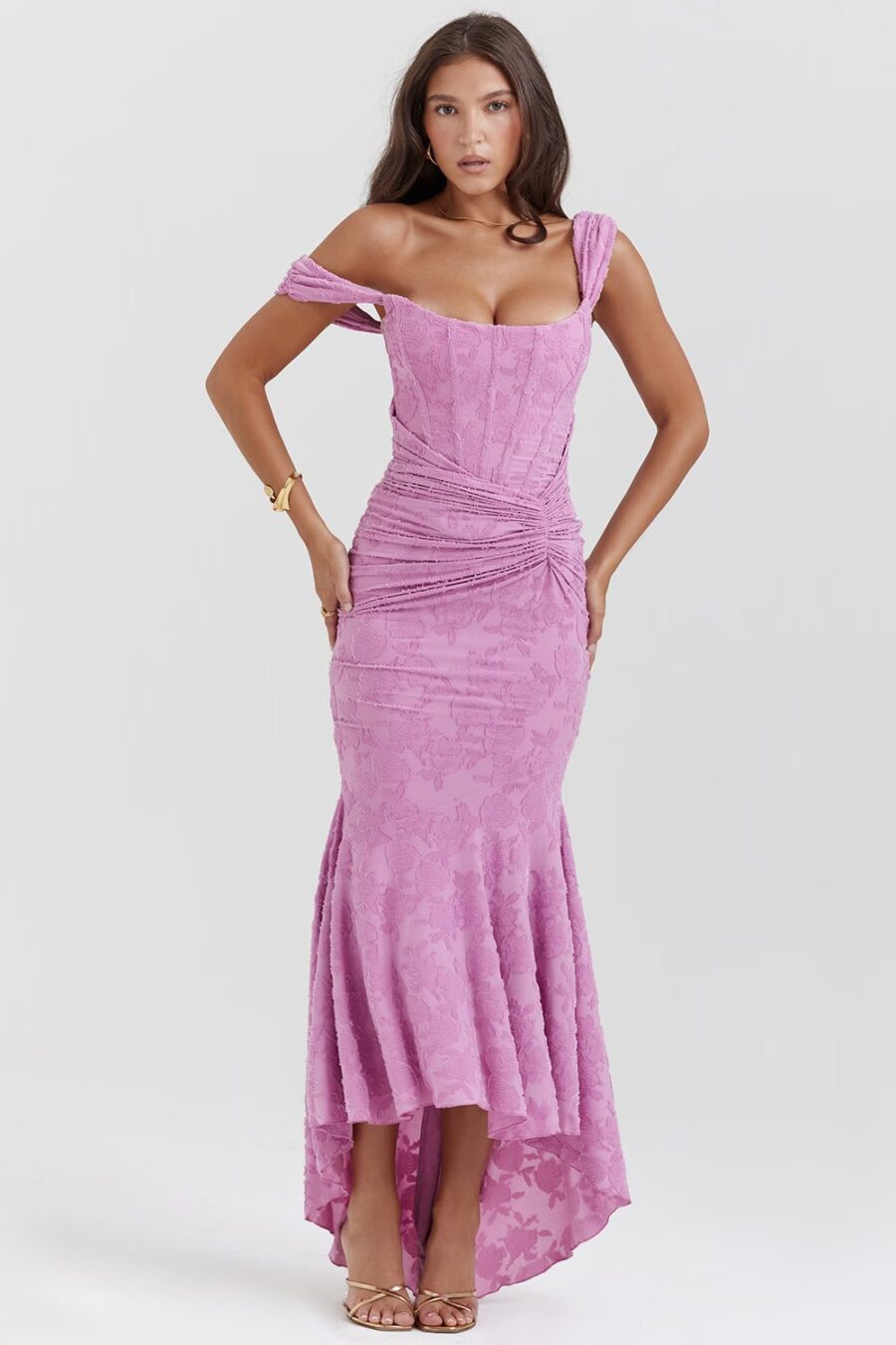 Celine Maxi Dress -Pink - Image 7