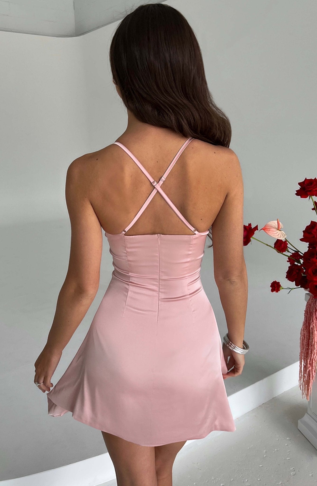 Clarise Mini Dress - Blush - Image 12