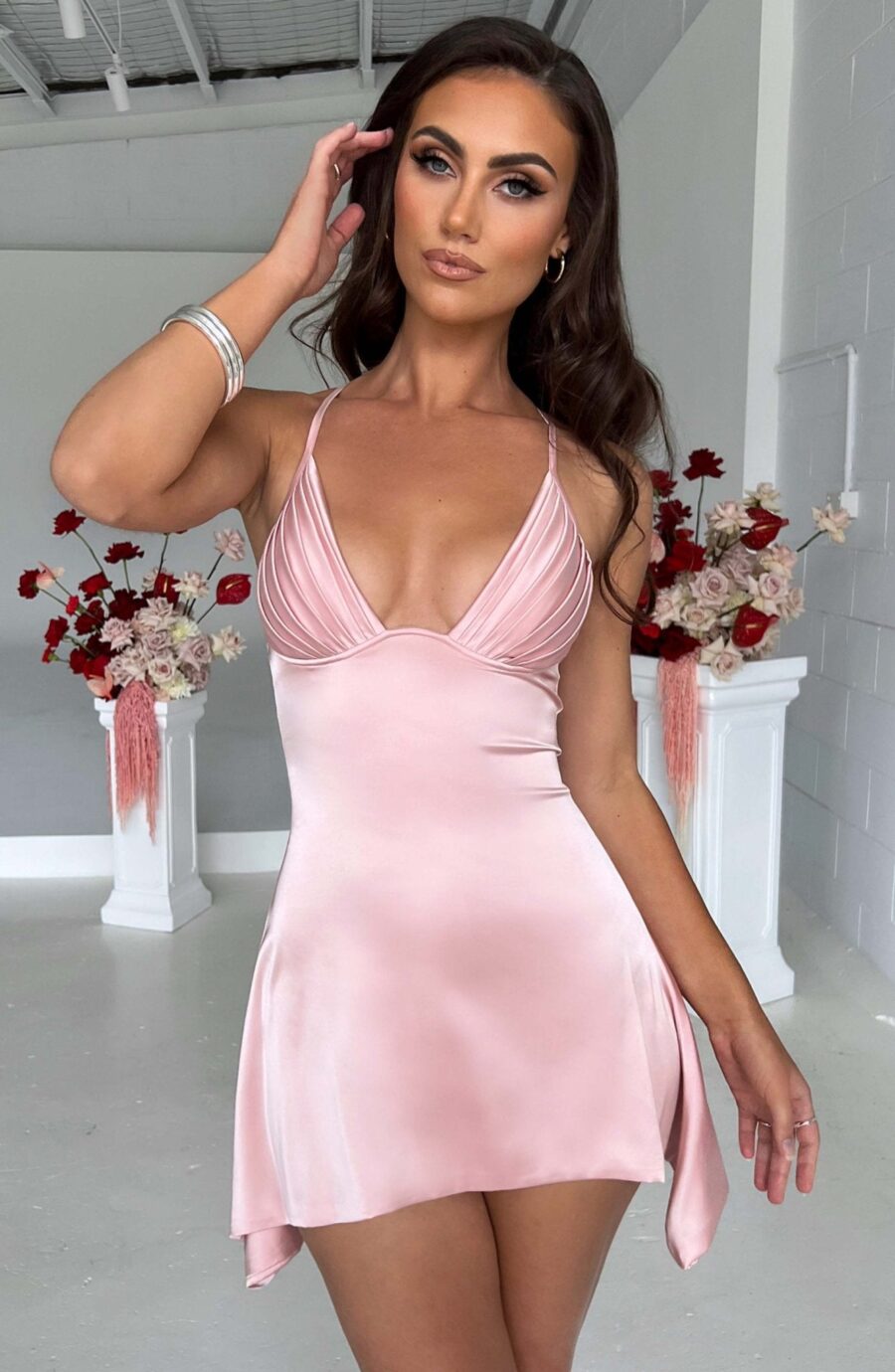 Clarise Mini Dress - Blush - Image 13