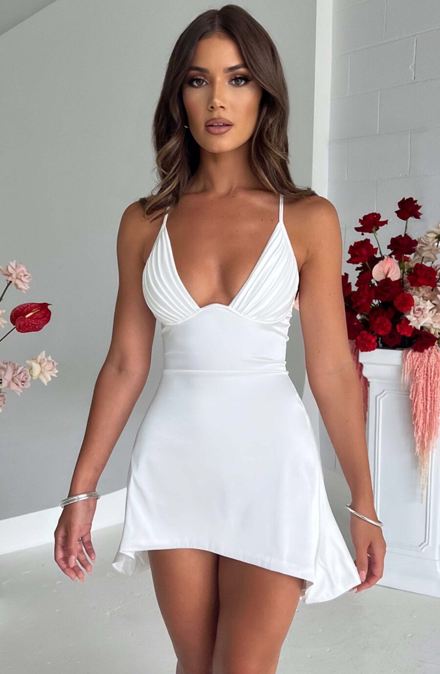 Clarise Mini Dress - Ivory - Image 4