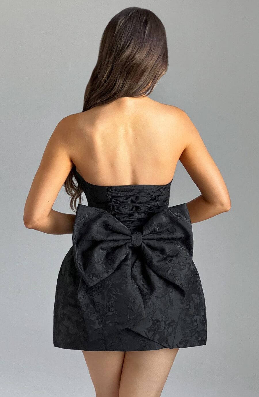Eleana Mini Dress - Black - Image 10