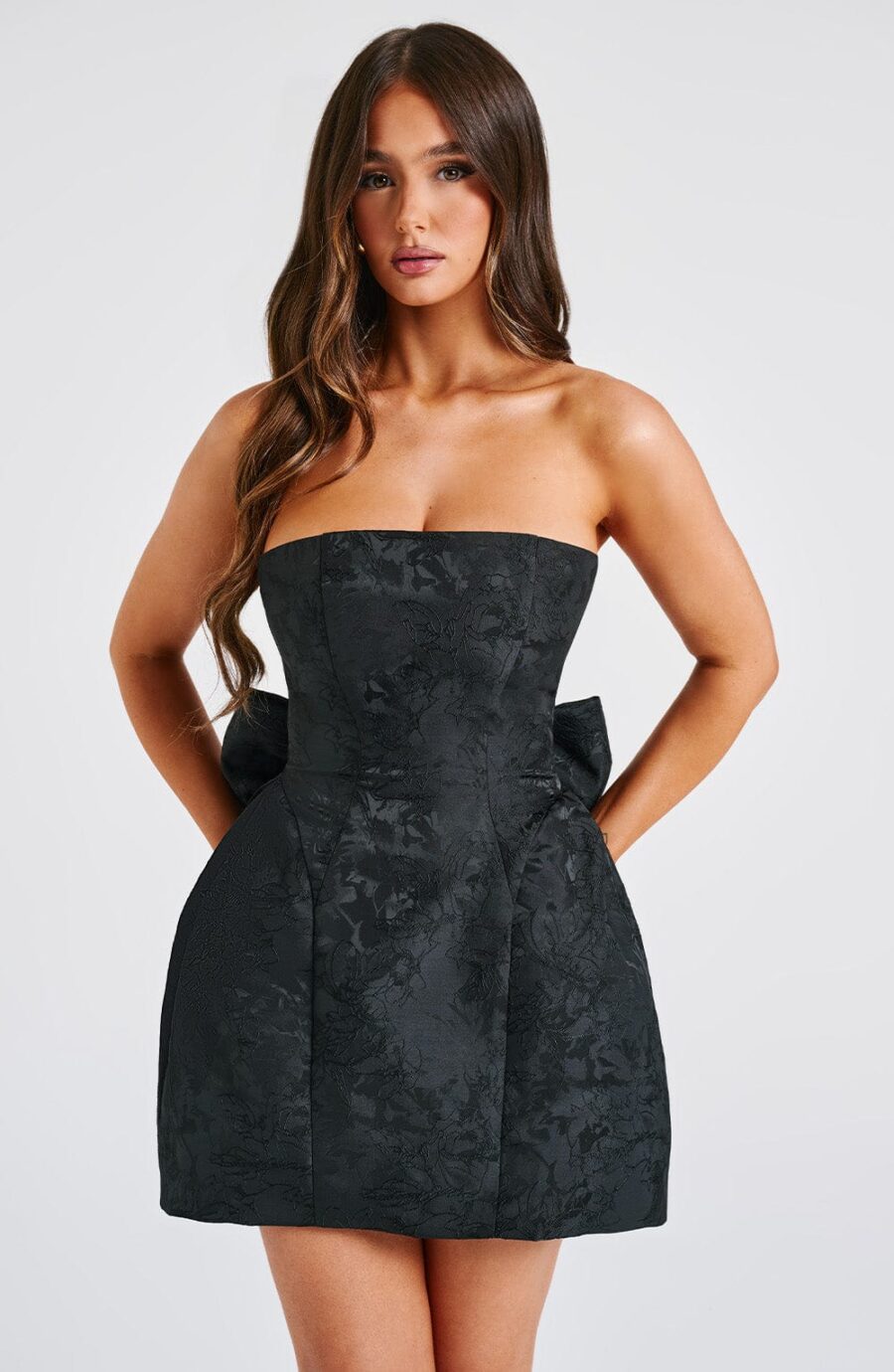 Eleana Mini Dress - Black - Image 9