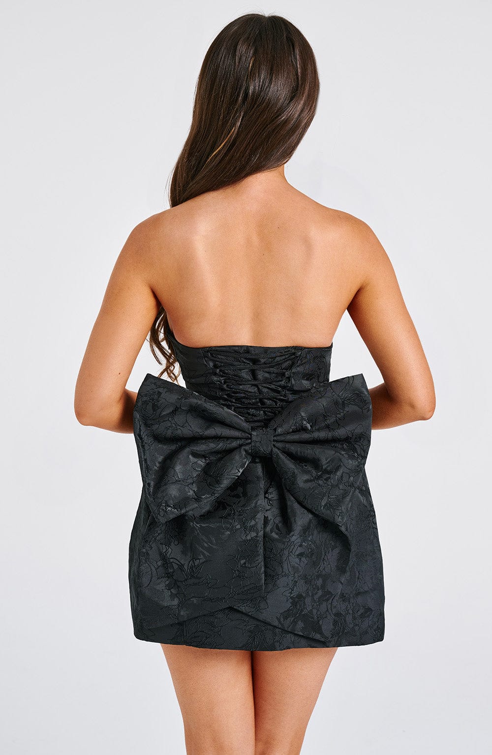 Eleana Mini Dress - Black - Image 3
