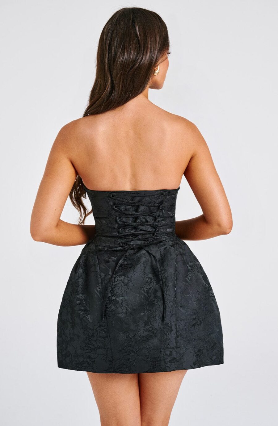 Eleana Mini Dress - Black - Image 8