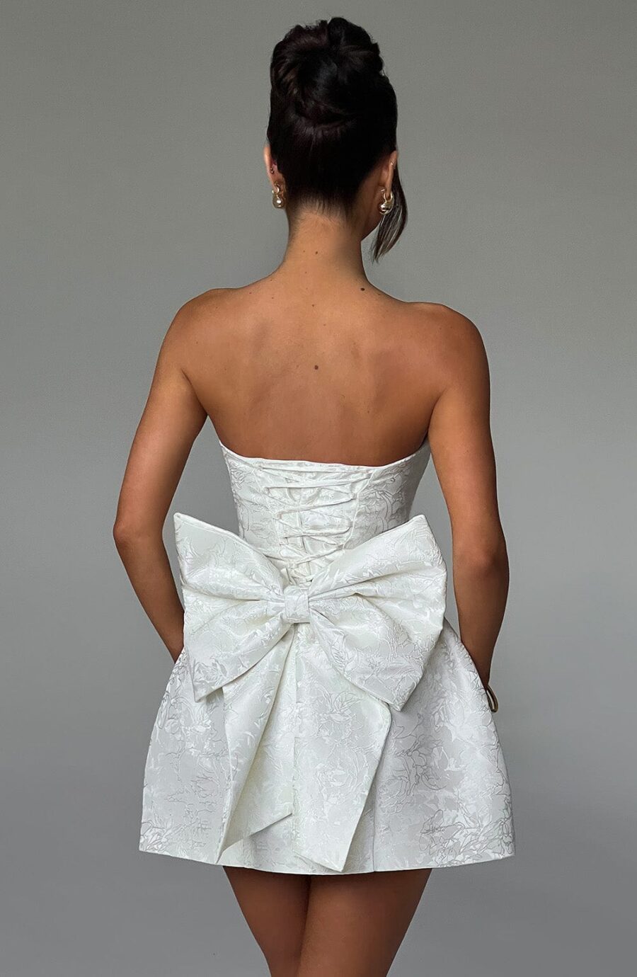 Eleana Mini Dress - Ivory - Image 8