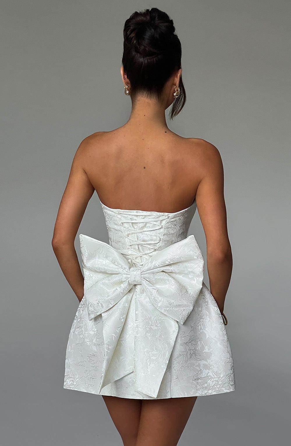 Eleana Mini Dress - Ivory - Image 8