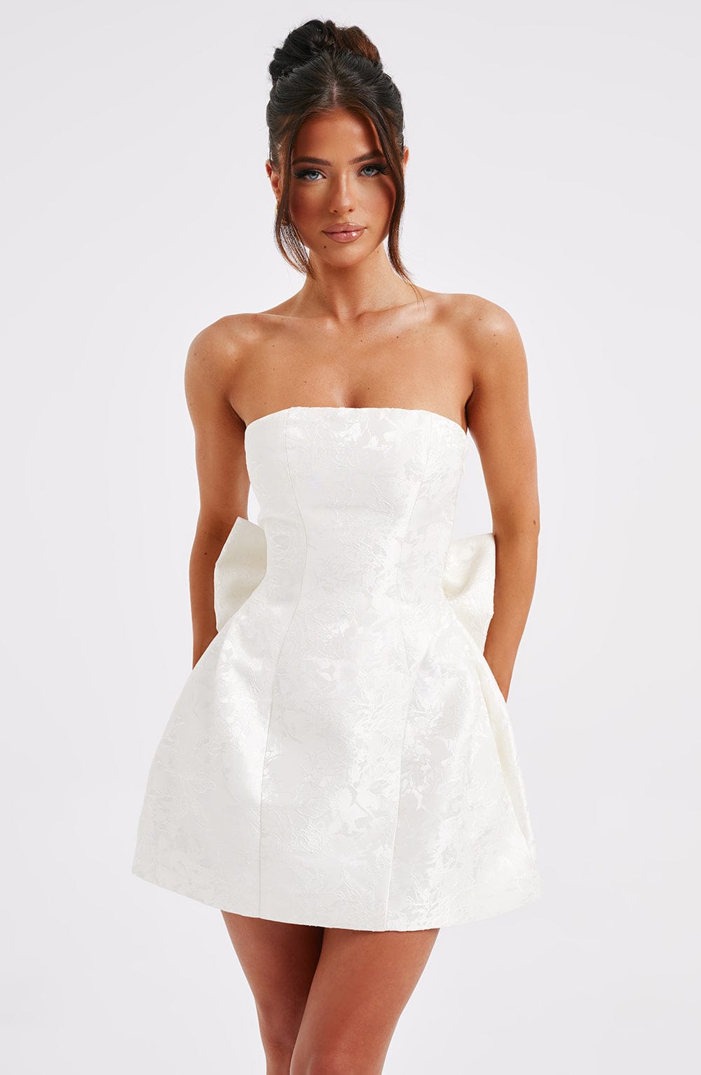 Eleana Mini Dress - Ivory - Image 2