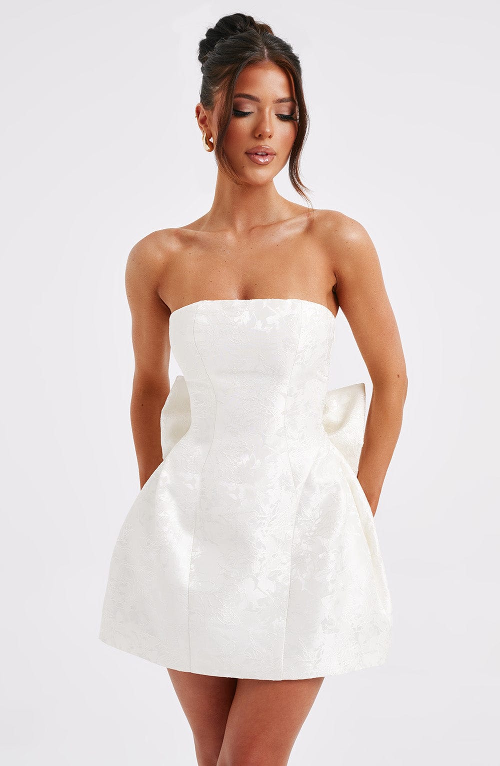 Eleana Mini Dress - Ivory - Image 7