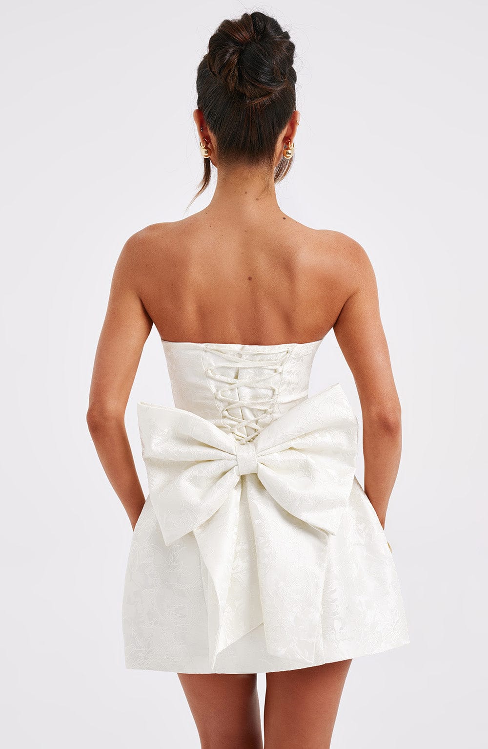 Eleana Mini Dress - Ivory - Image 6