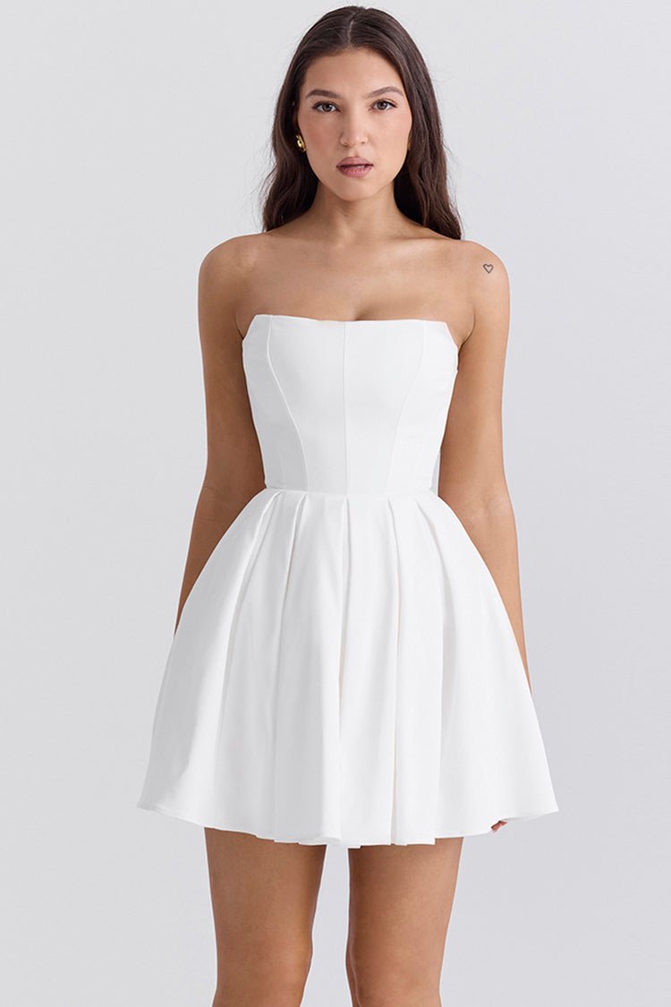 Evelina Mini Dress - Ivory - Image 2