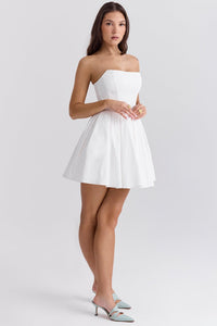Evelina Mini Dress - Ivory - Image 9
