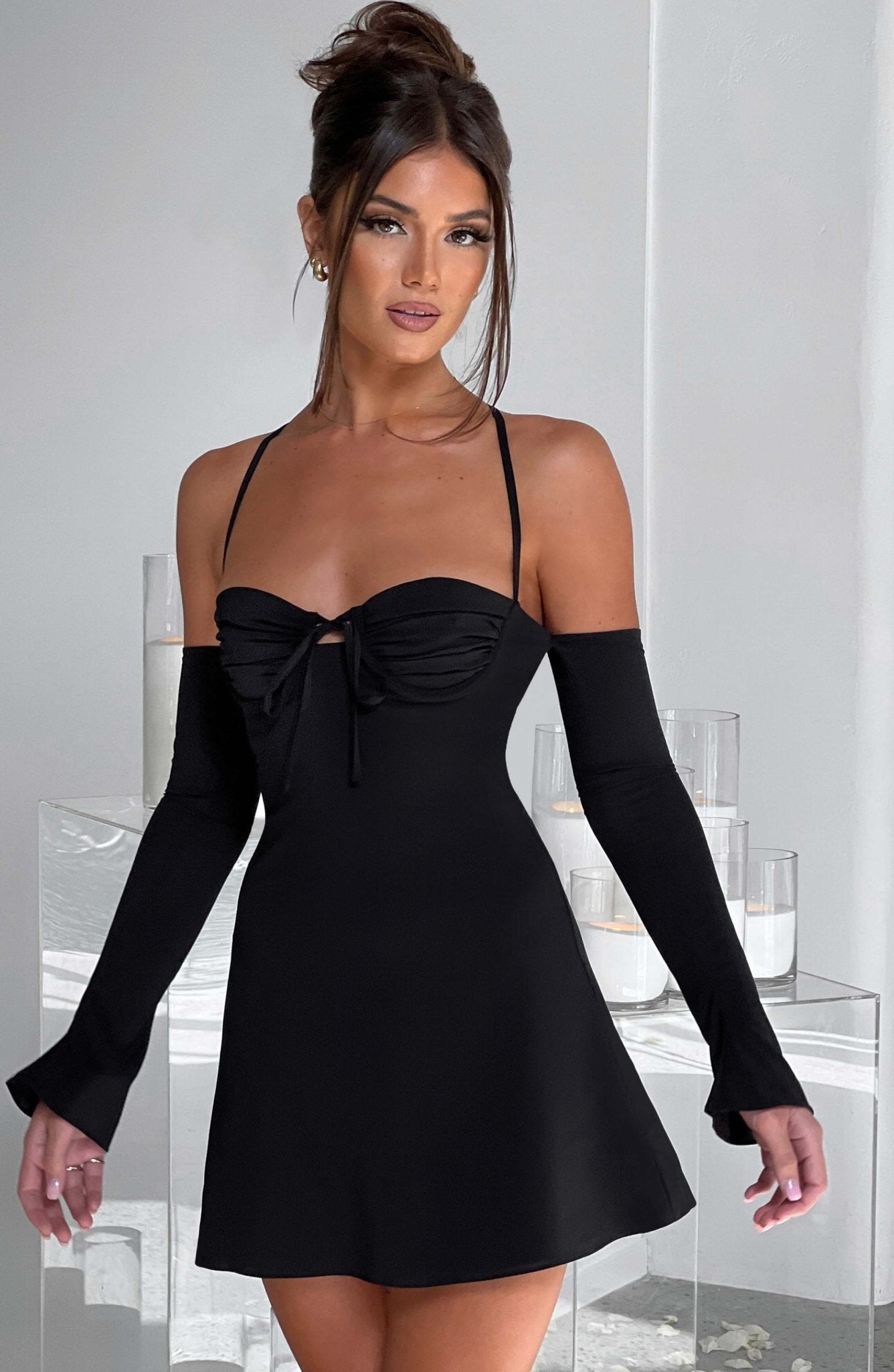 Fiona Mini Dress - Black - Image 19