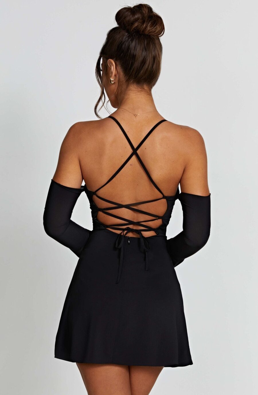 Fiona Mini Dress - Black - Image 14