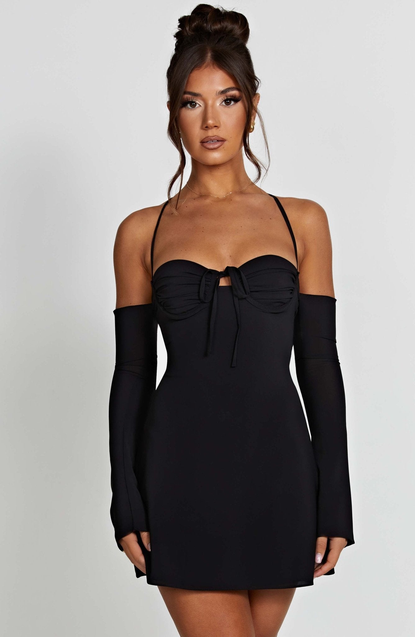 Fiona Mini Dress - Black - Image 11
