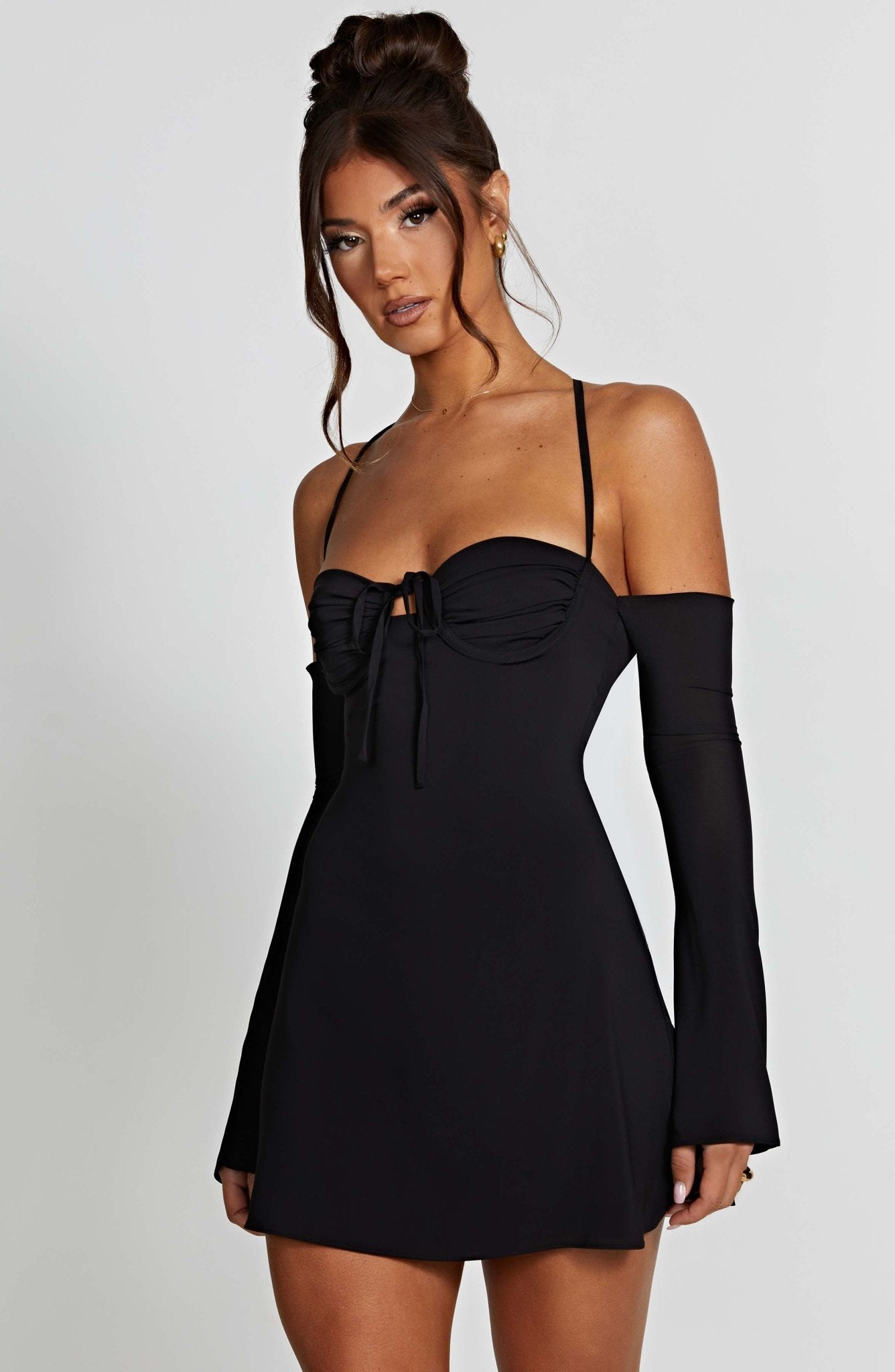 Fiona Mini Dress - Black - Image 12