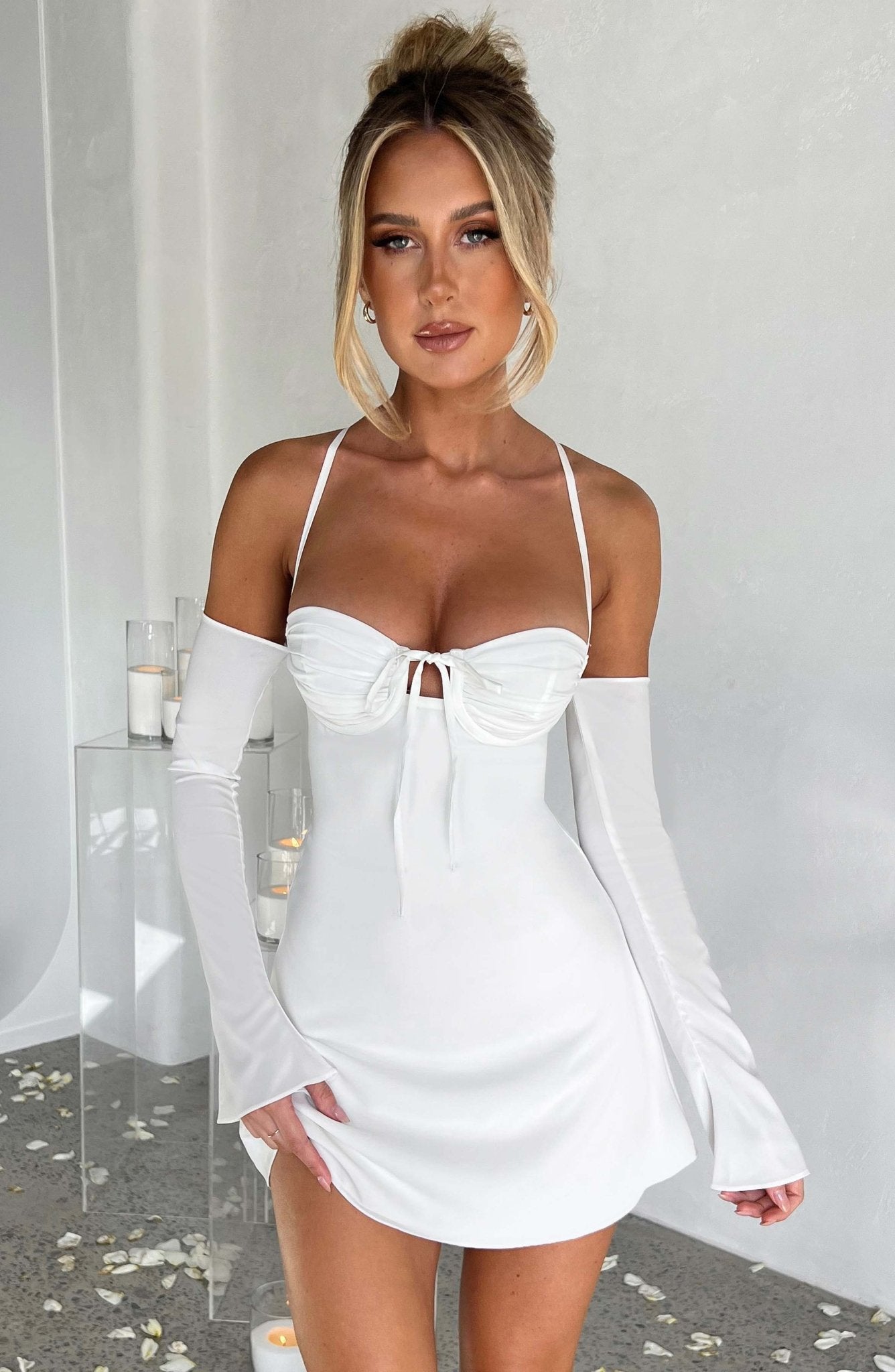 Fiona Mini Dress - Ivory - Image 7