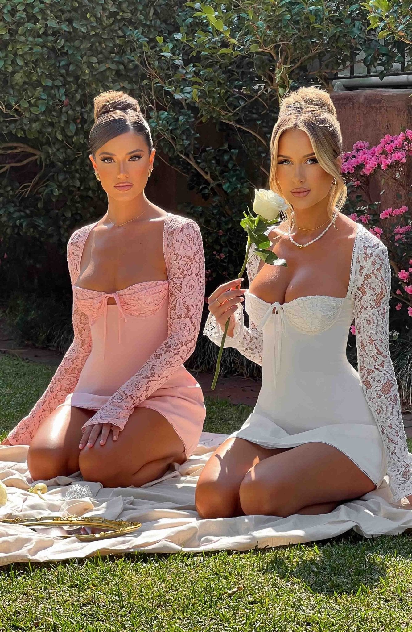 Jacinta Mini Dress - Blush - Image 3