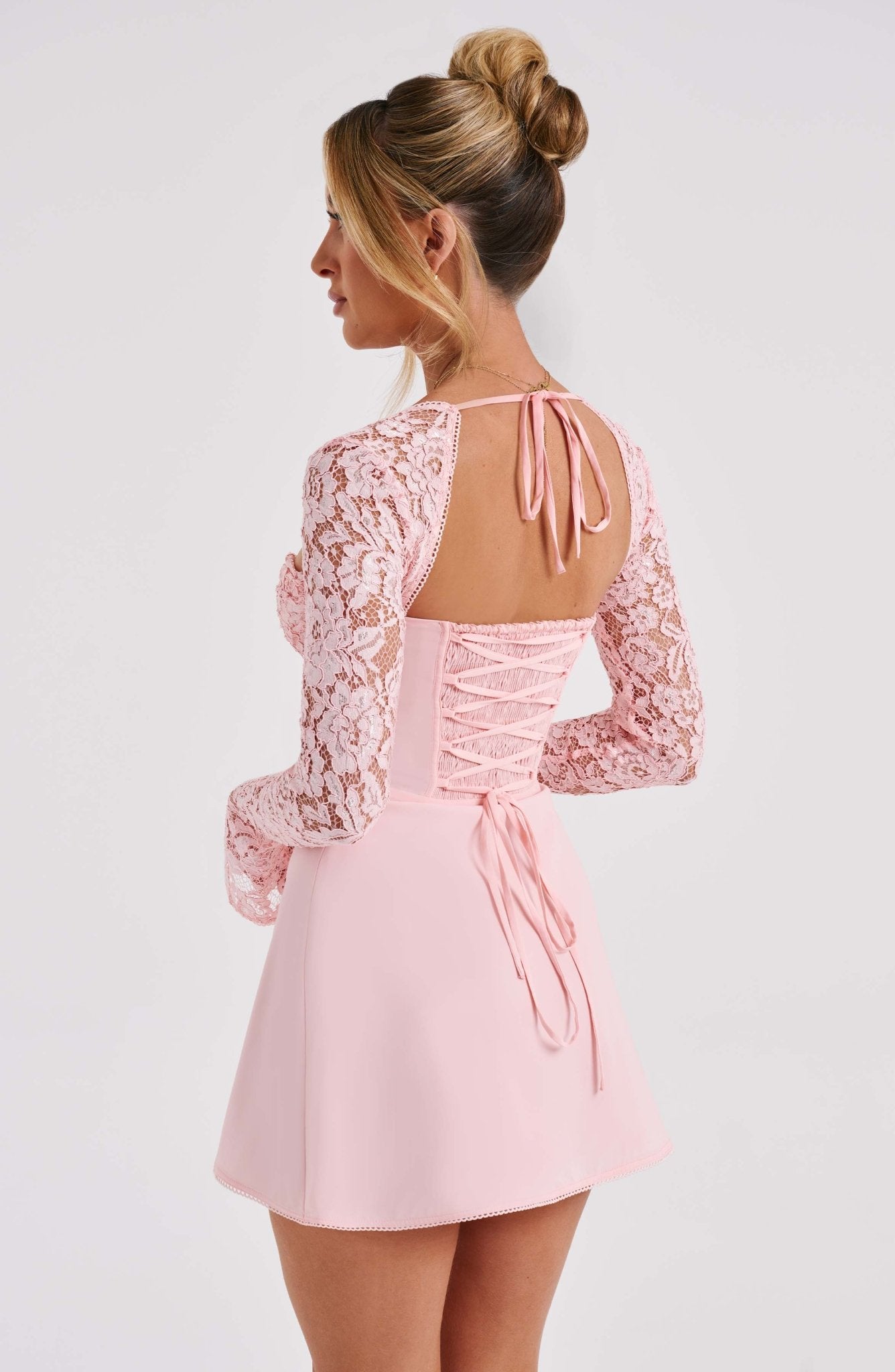 Jacinta Mini Dress - Blush - Image 7