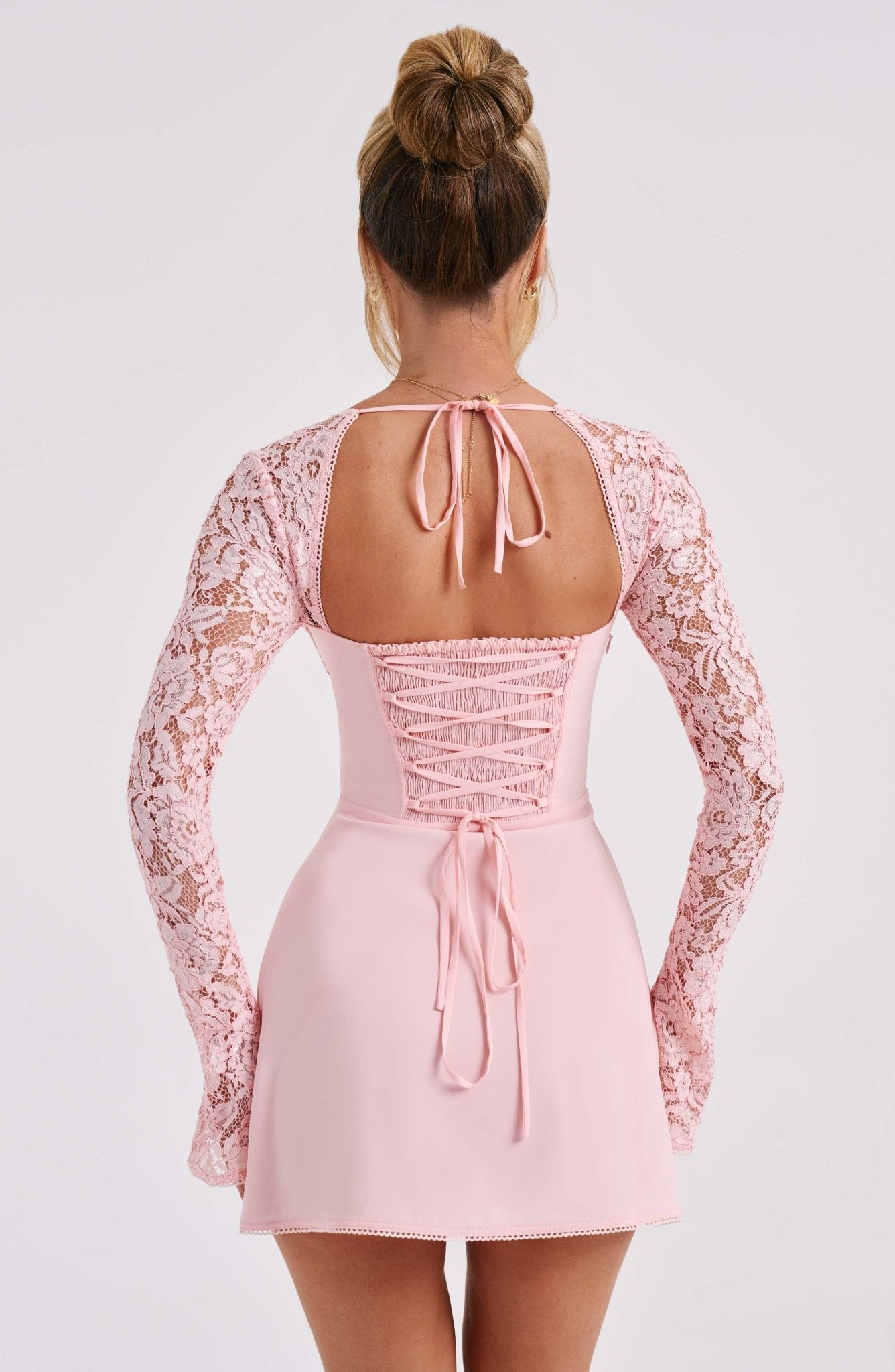 Jacinta Mini Dress - Blush - Image 14