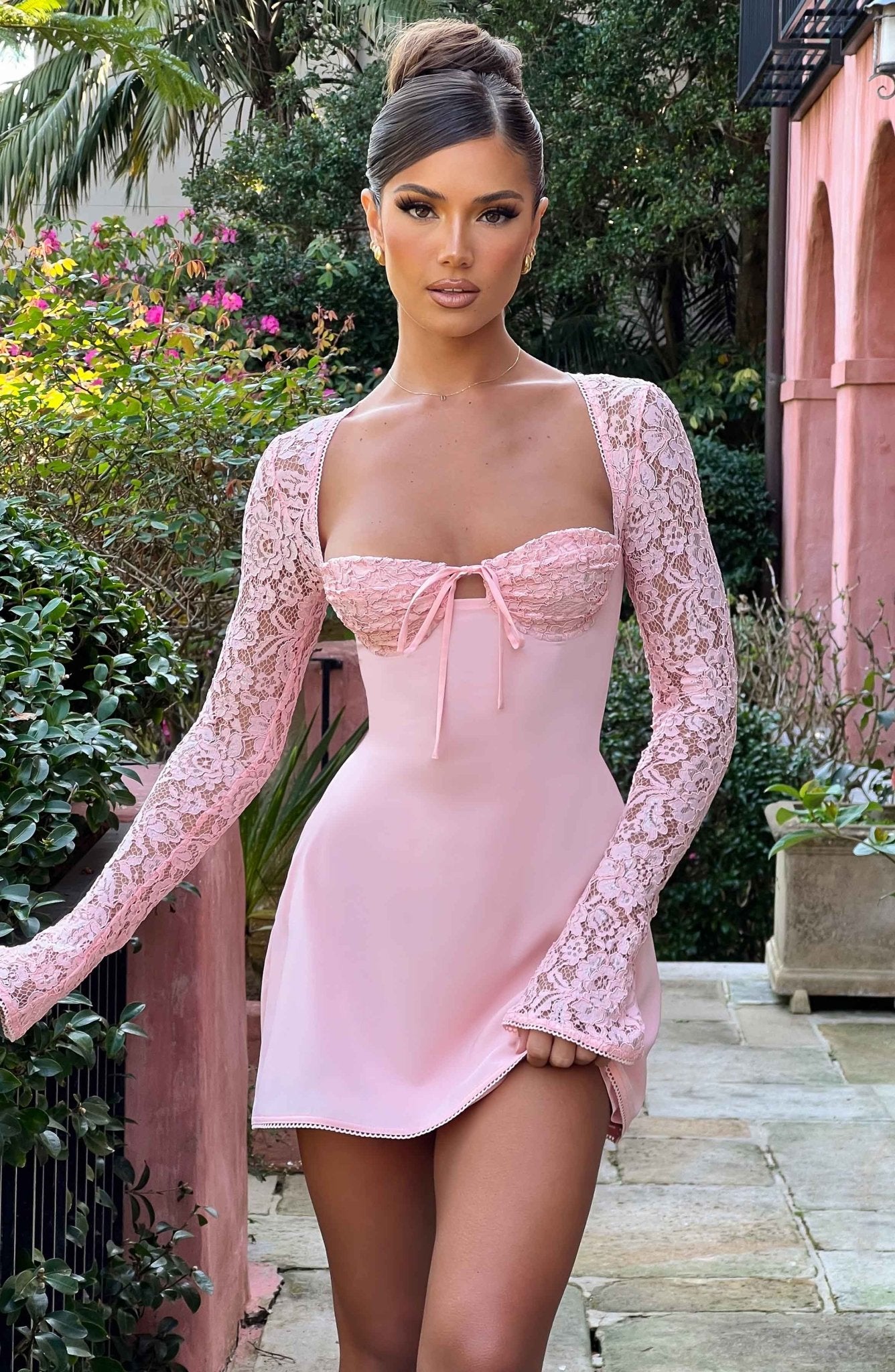Jacinta Mini Dress - Blush - Image 15